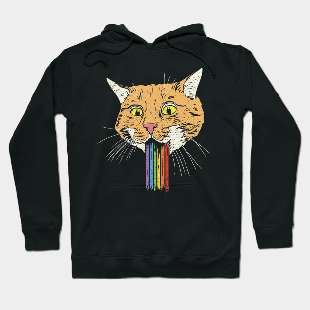 Rainbow Puke Hoodie by leynard99